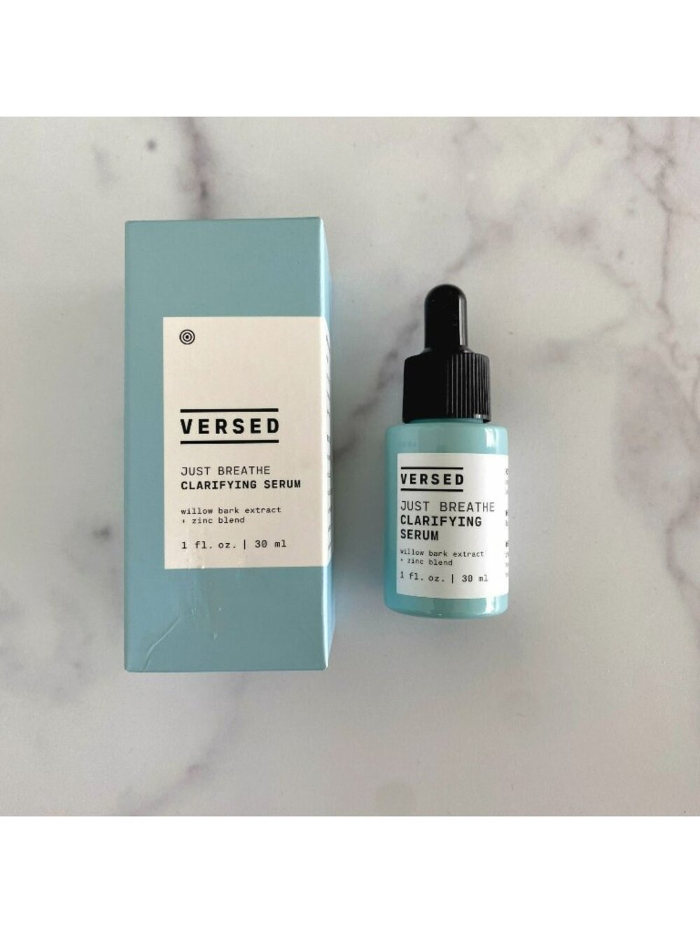 Versed Just Breathe Clarifying Serum 1 Oz Vegan Cruelty-Free Fragrance-Free Will